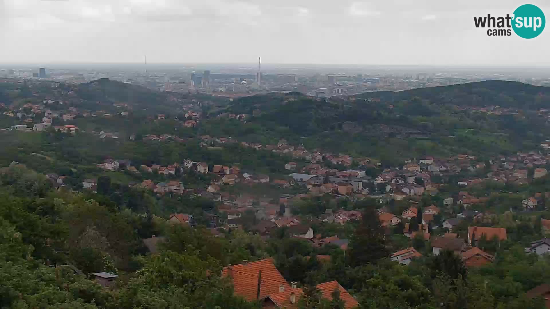 Vue panoramique de Zagreb