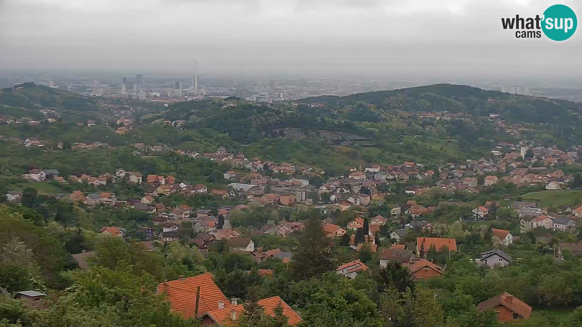 Panoramic view of Zagreb