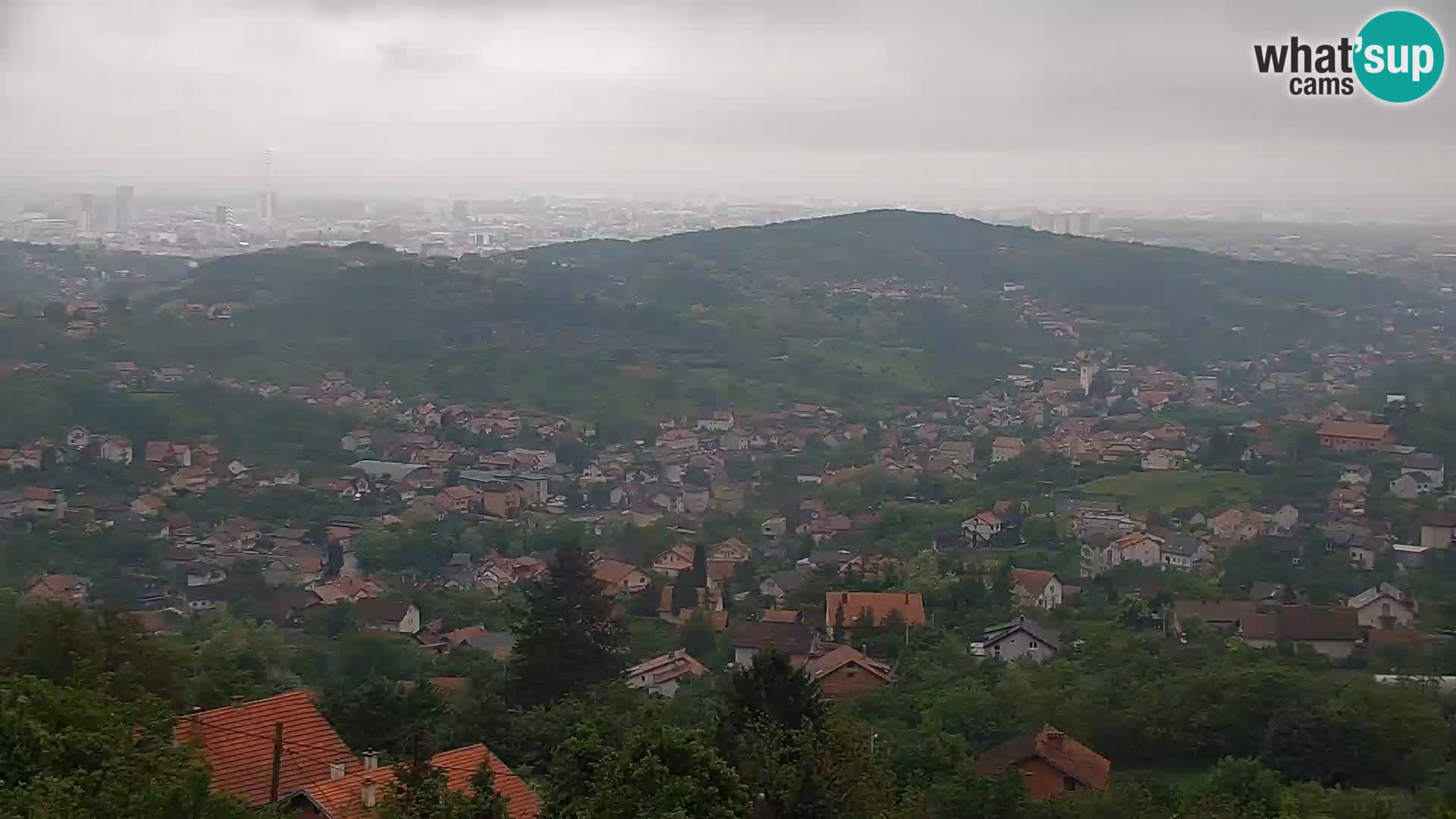 Vue panoramique de Zagreb