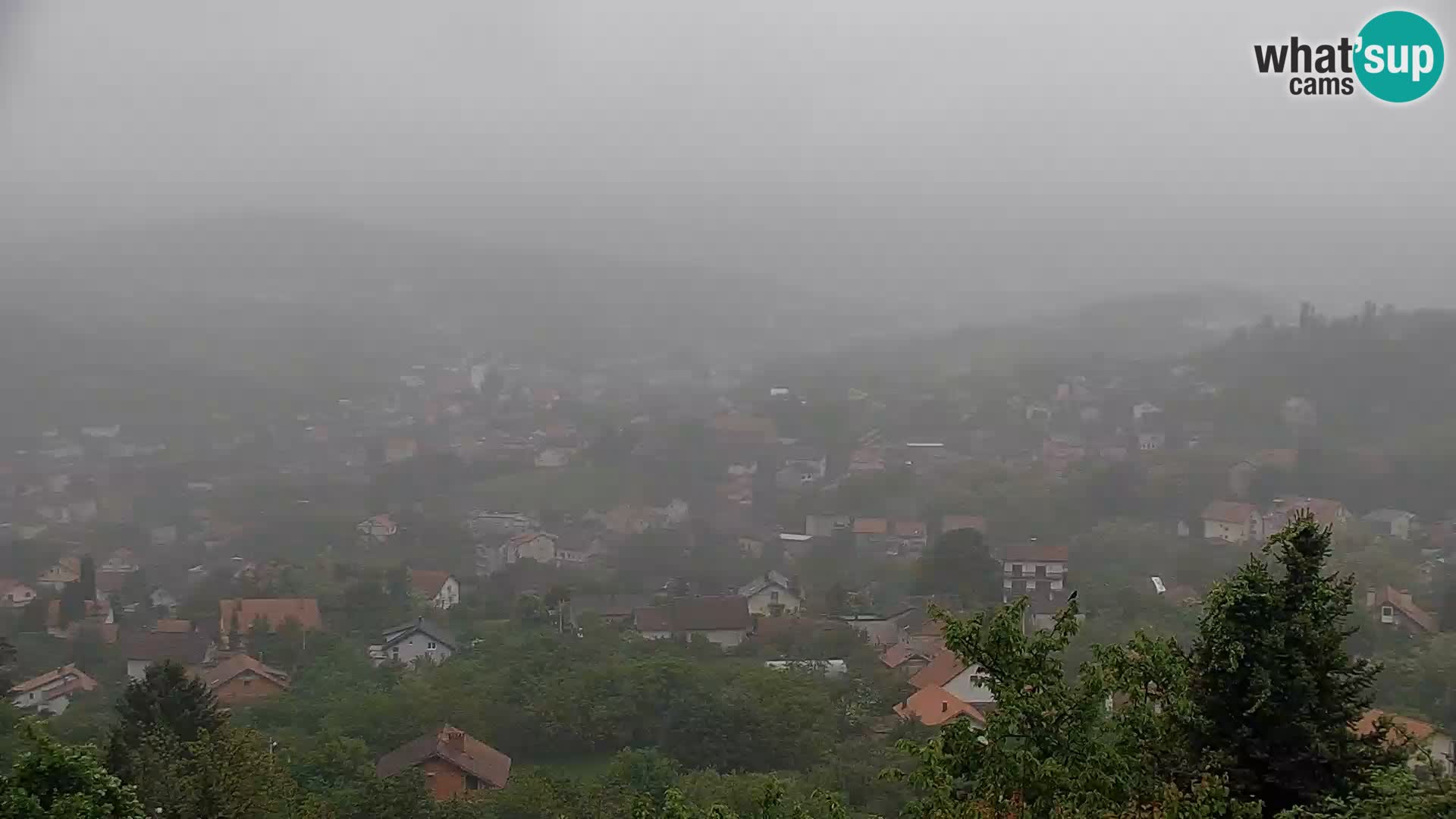 Vista panoramica di Zagabria