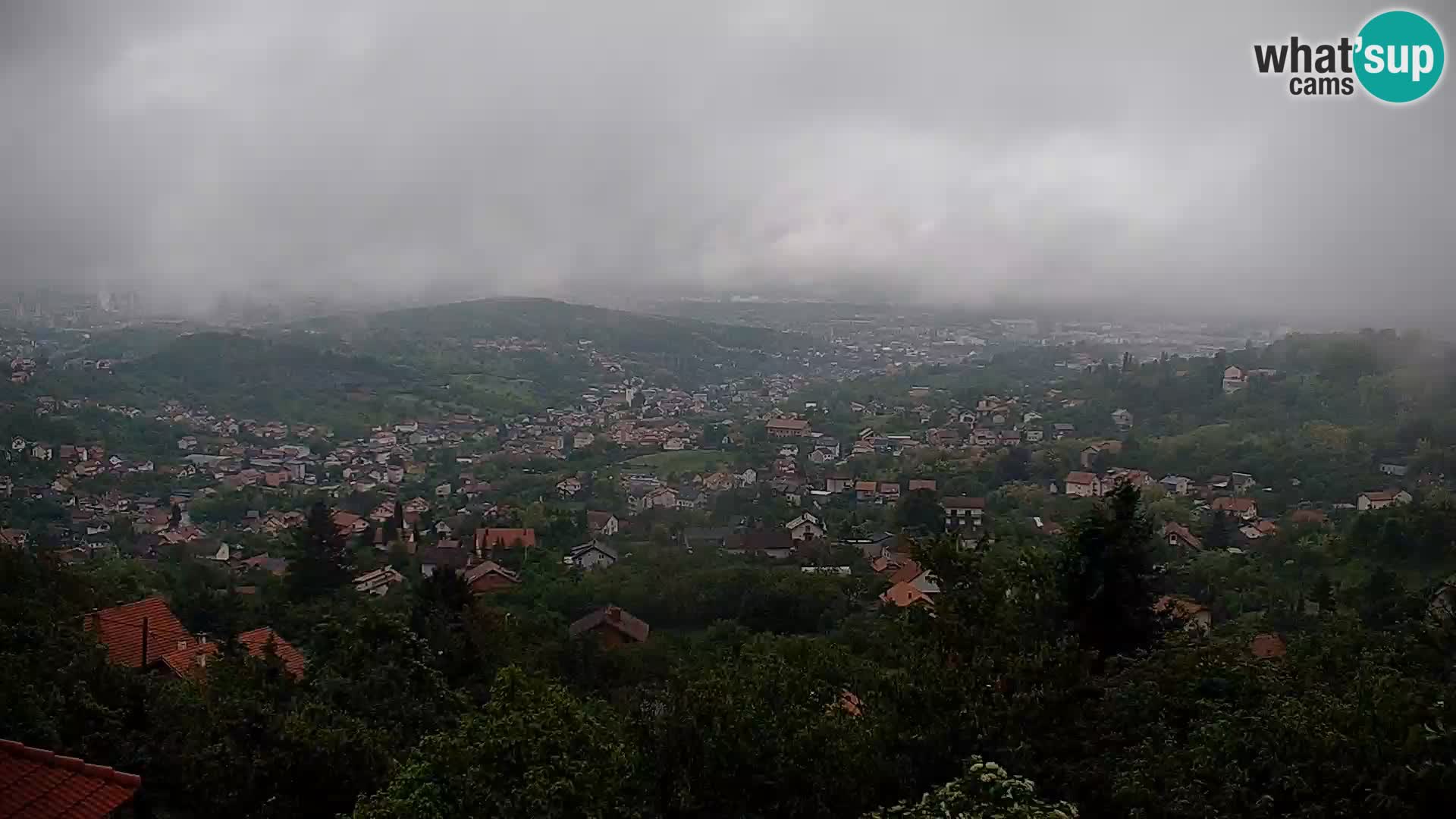 Vista panoramica di Zagabria