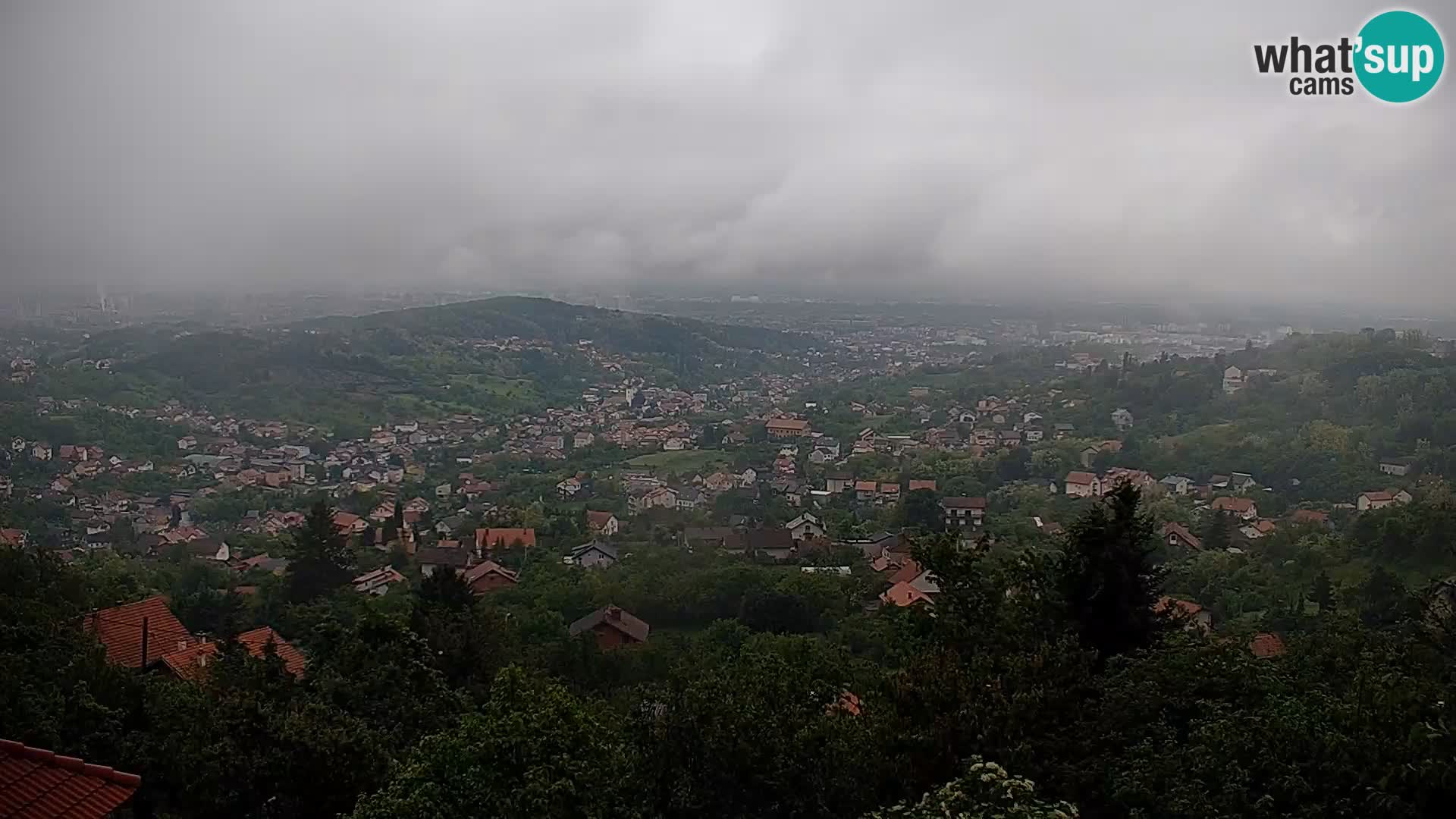 Vista panoramica di Zagabria