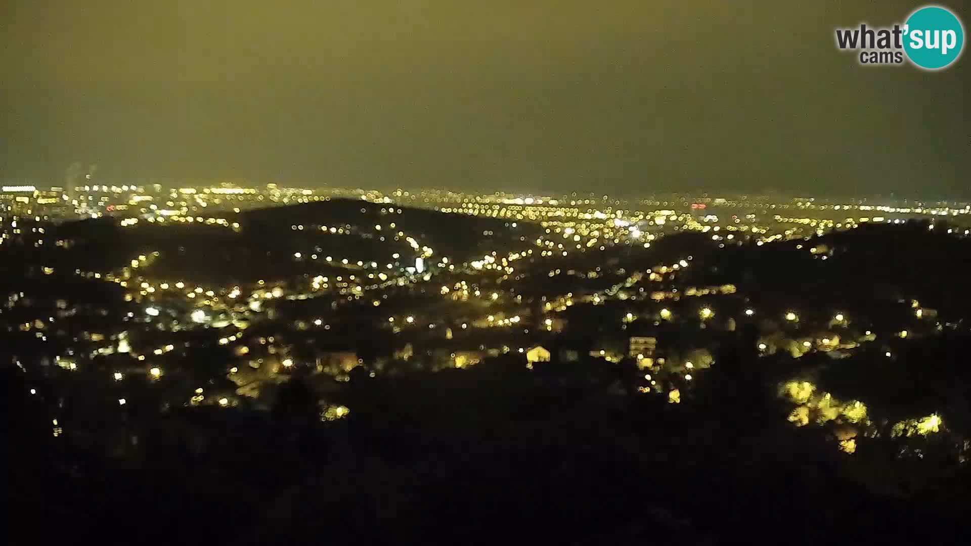 Vista panoramica di Zagabria