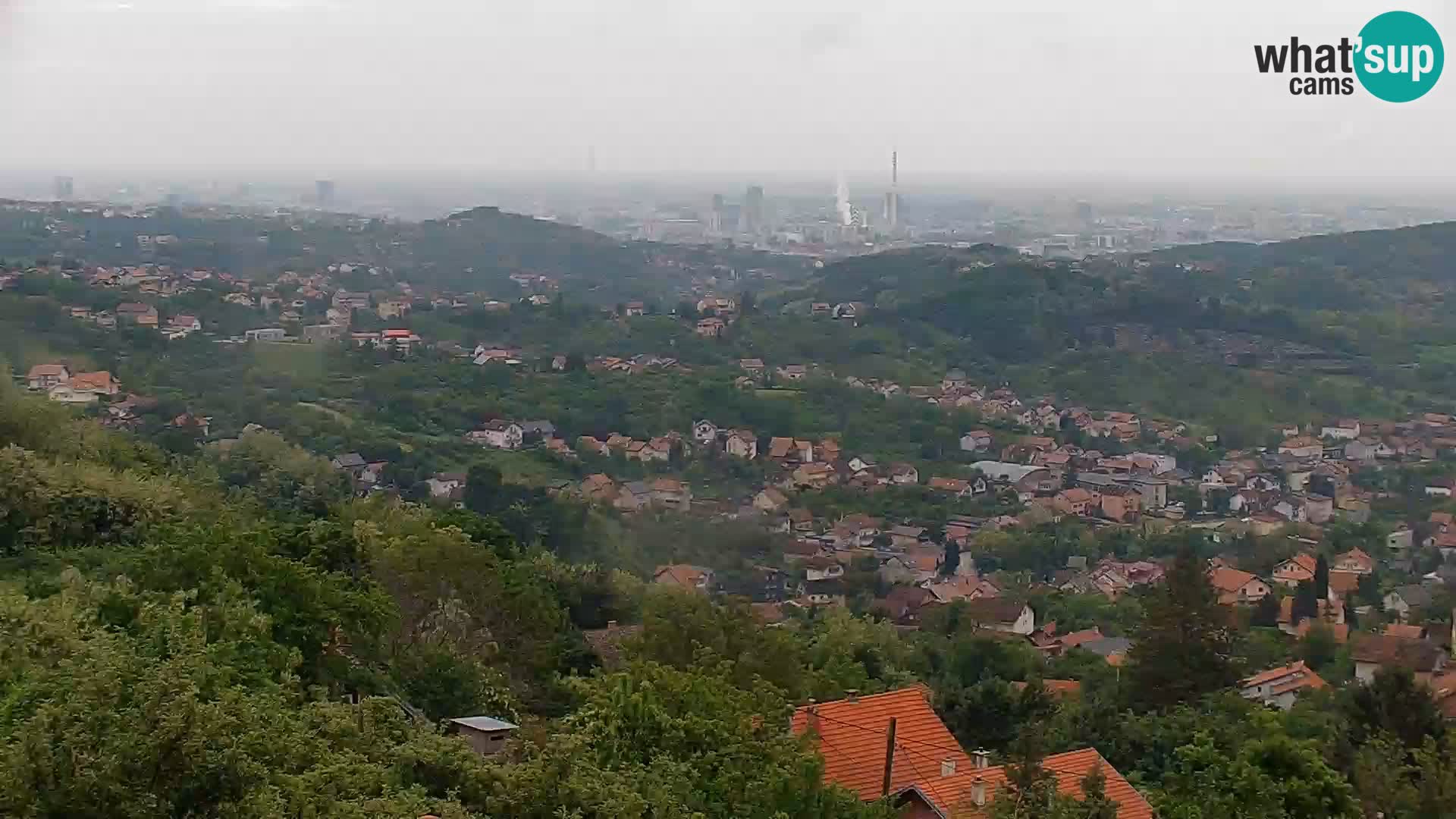 Vista panoramica di Zagabria