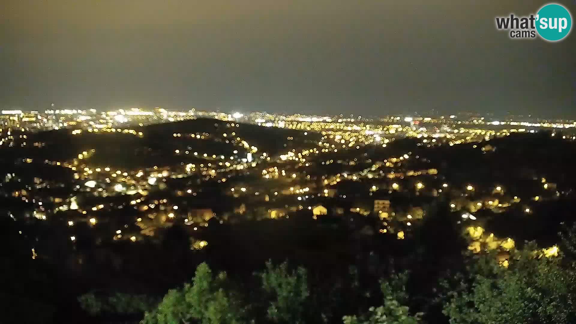 Vista panoramica di Zagabria
