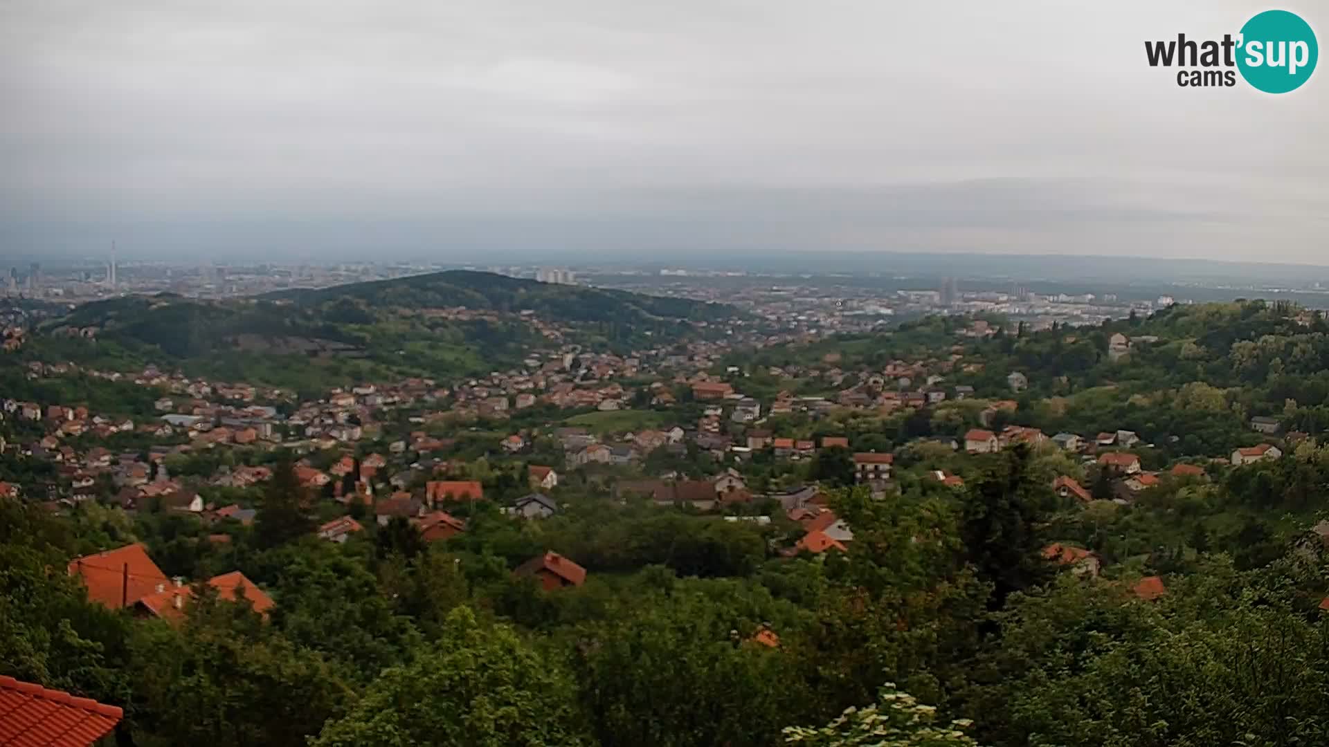 Vista panoramica di Zagabria