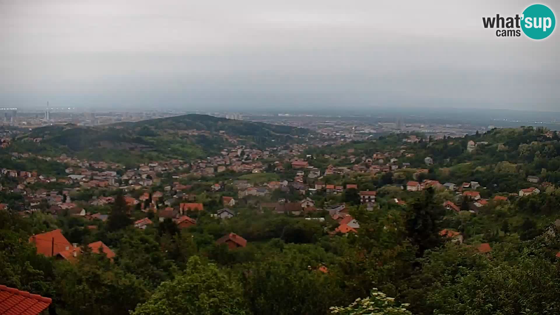 Vista panoramica di Zagabria
