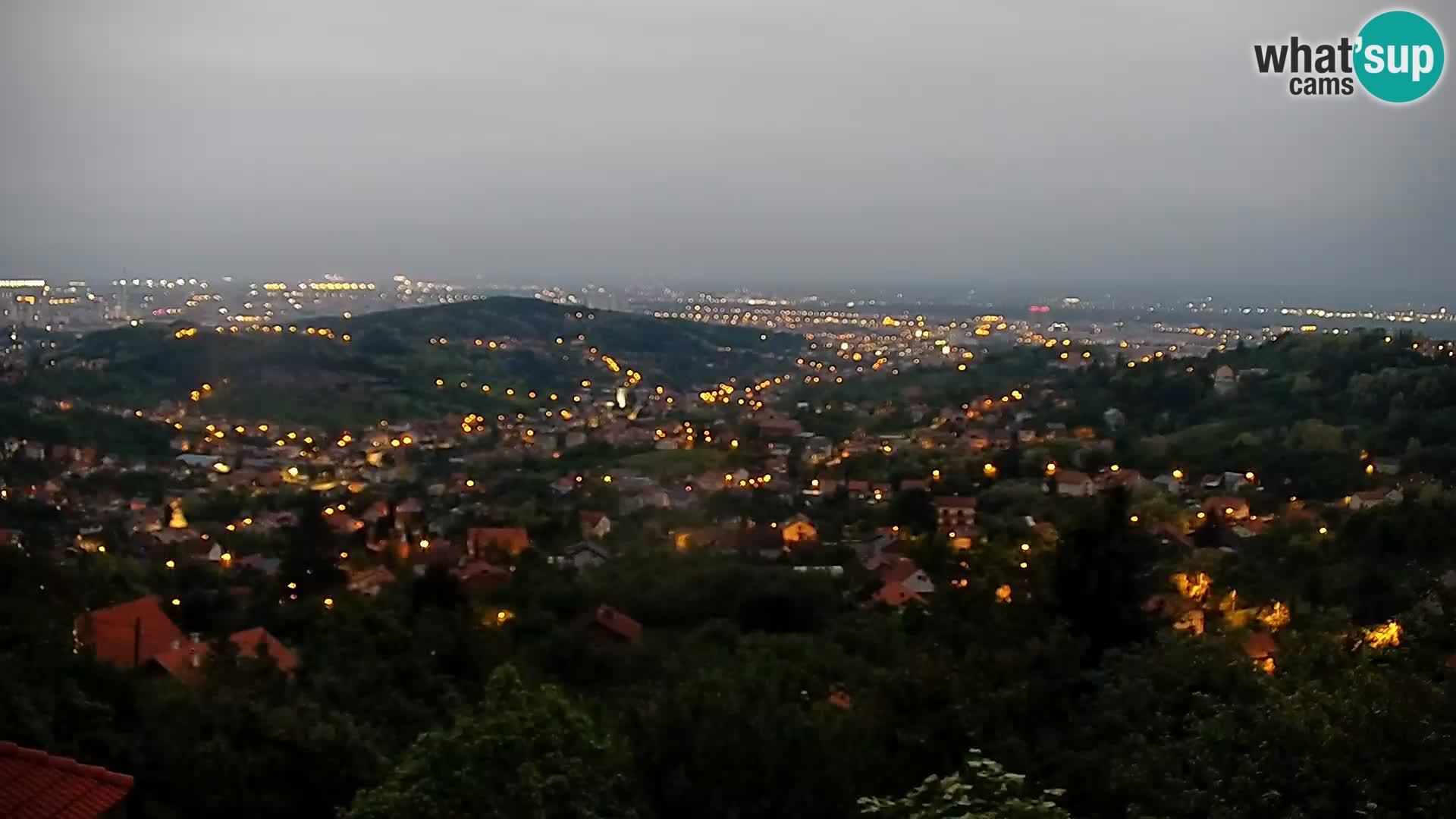 Vista panoramica di Zagabria