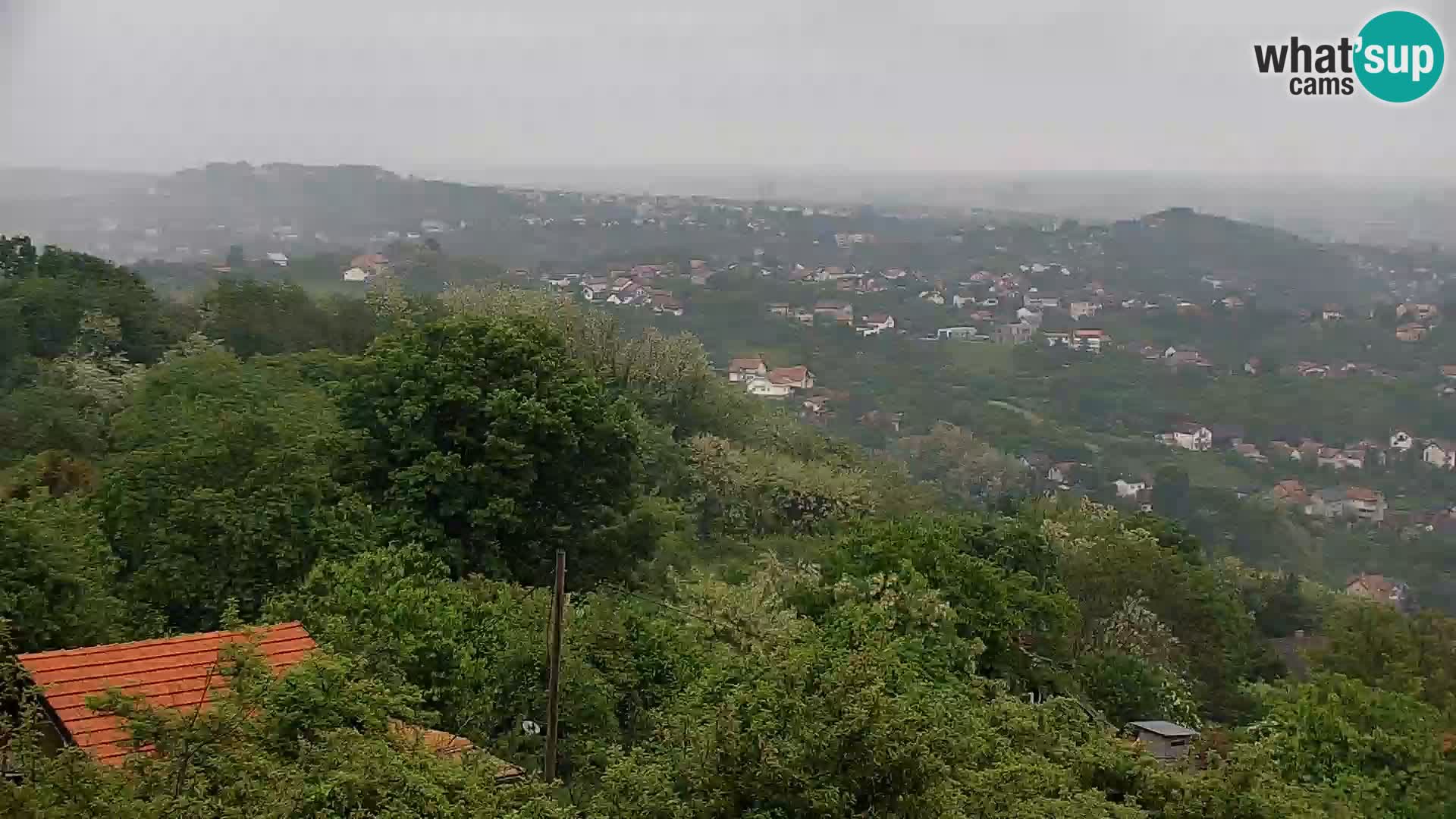 Vista panoramica di Zagabria