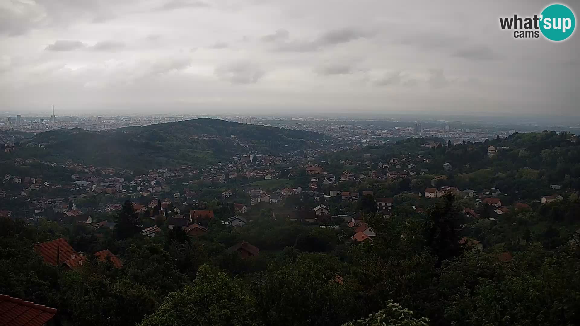 Vista panoramica di Zagabria