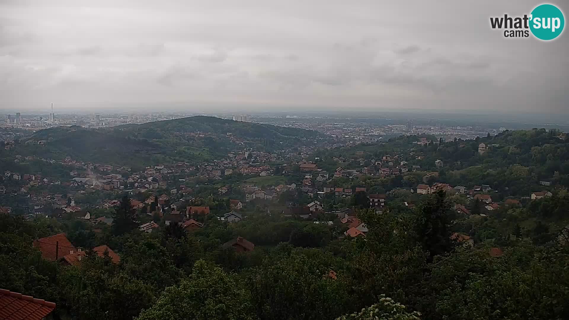 Vista panoramica di Zagabria