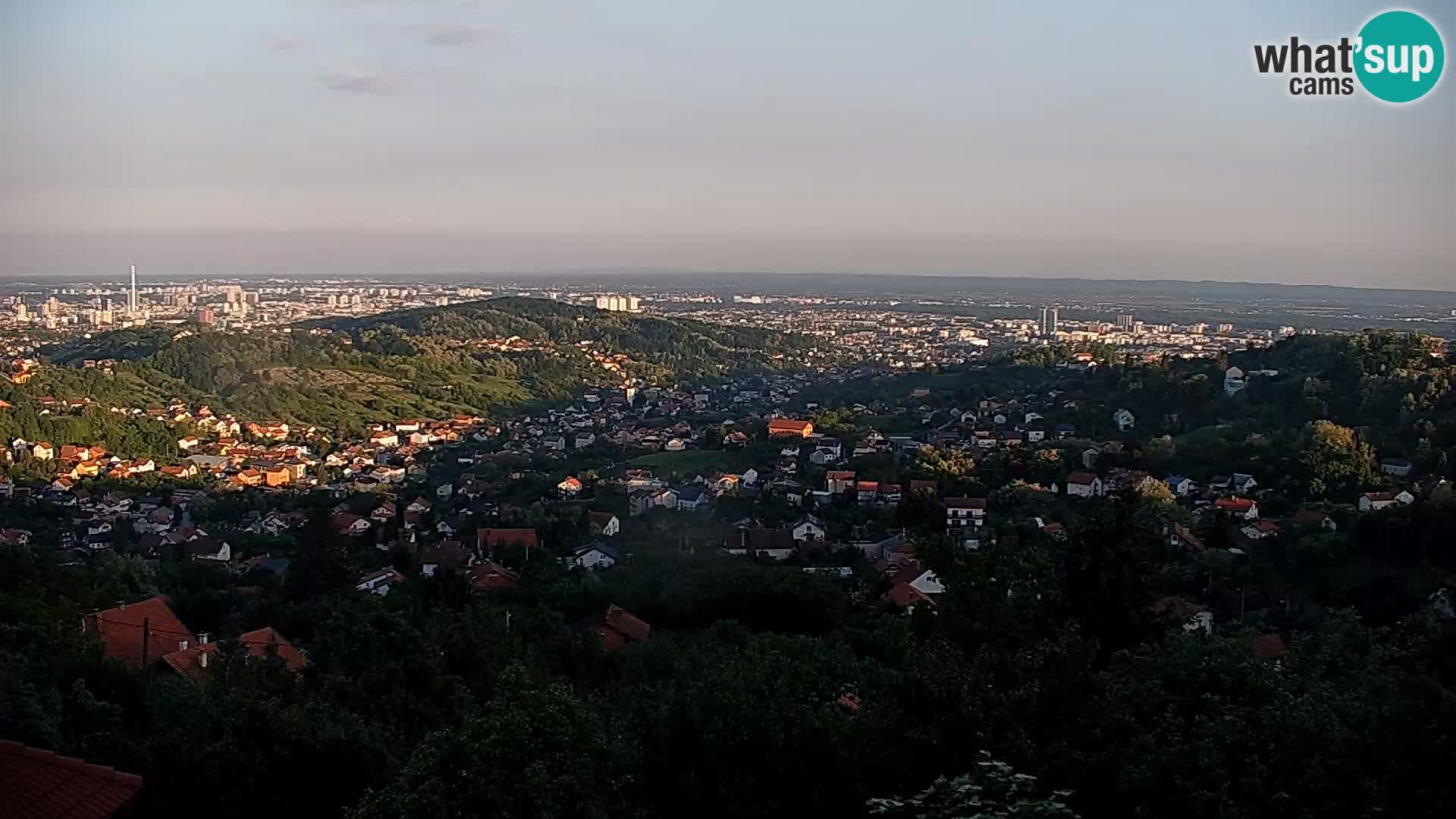 Panoramic view of Zagreb