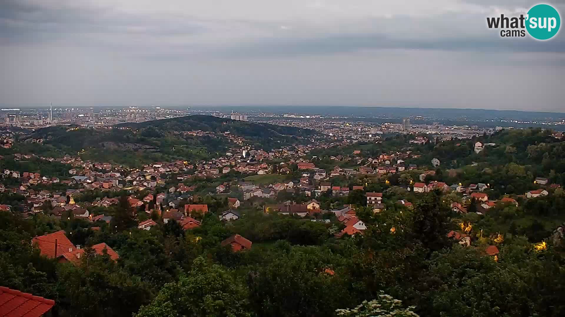 Vue panoramique de Zagreb