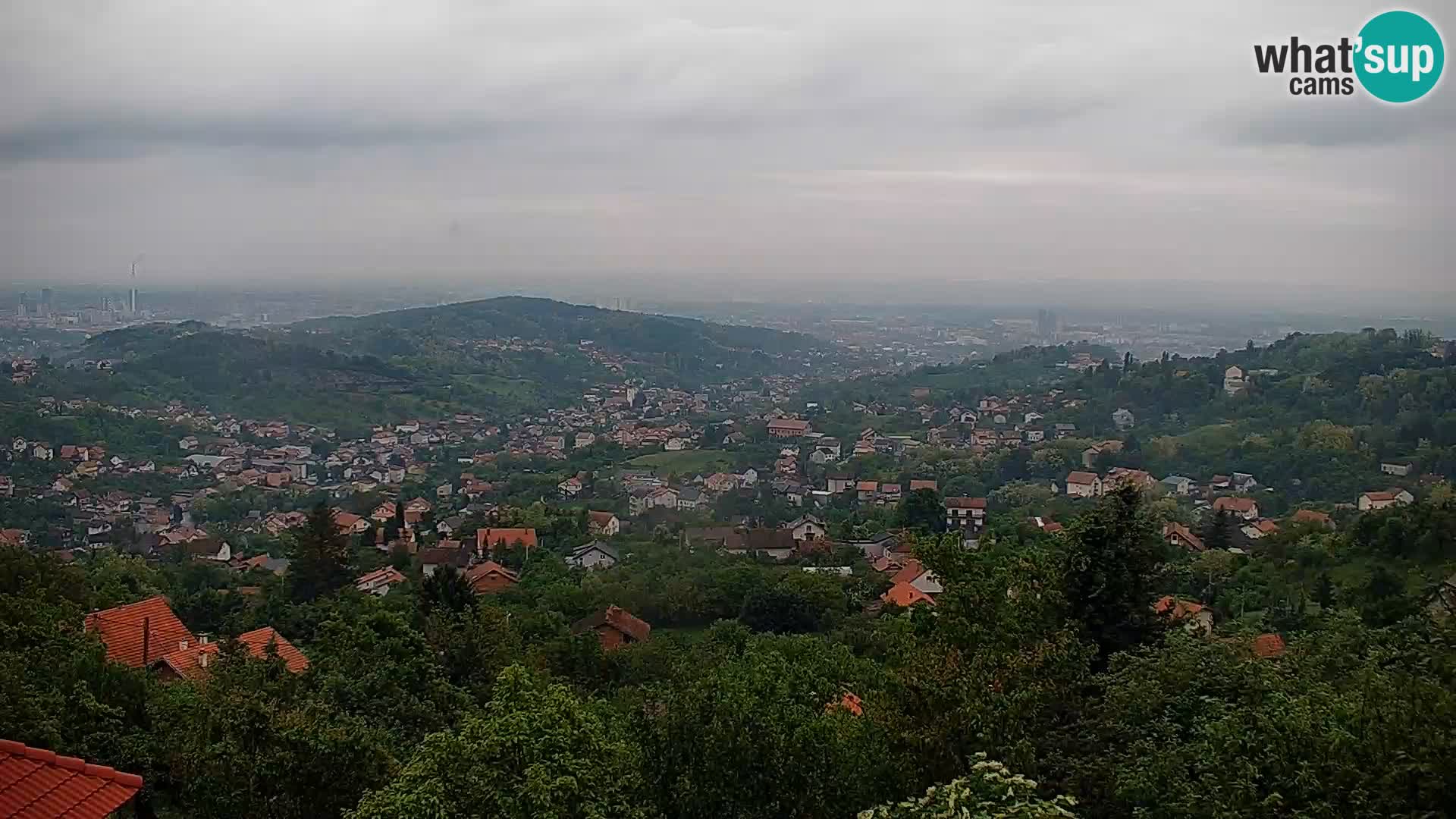 Vista panoramica di Zagabria