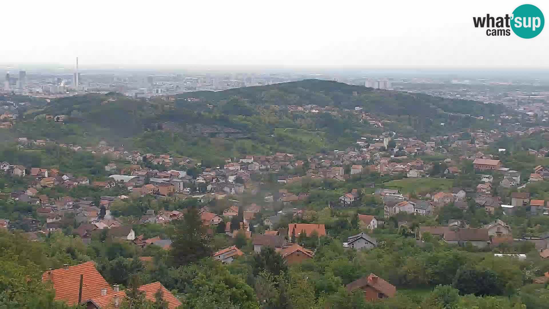 Vista panoramica di Zagabria