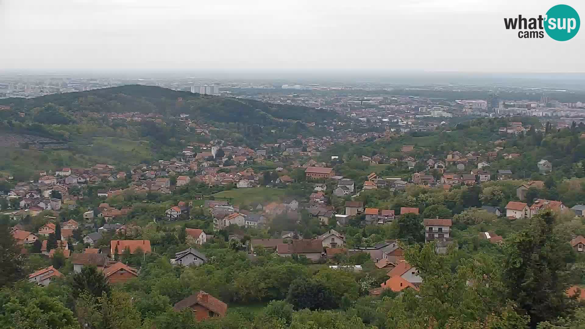 Panoramski pogled na Zagreb