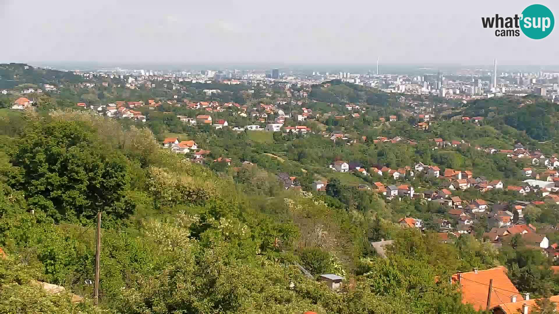 Panoramski pogled na Zagreb