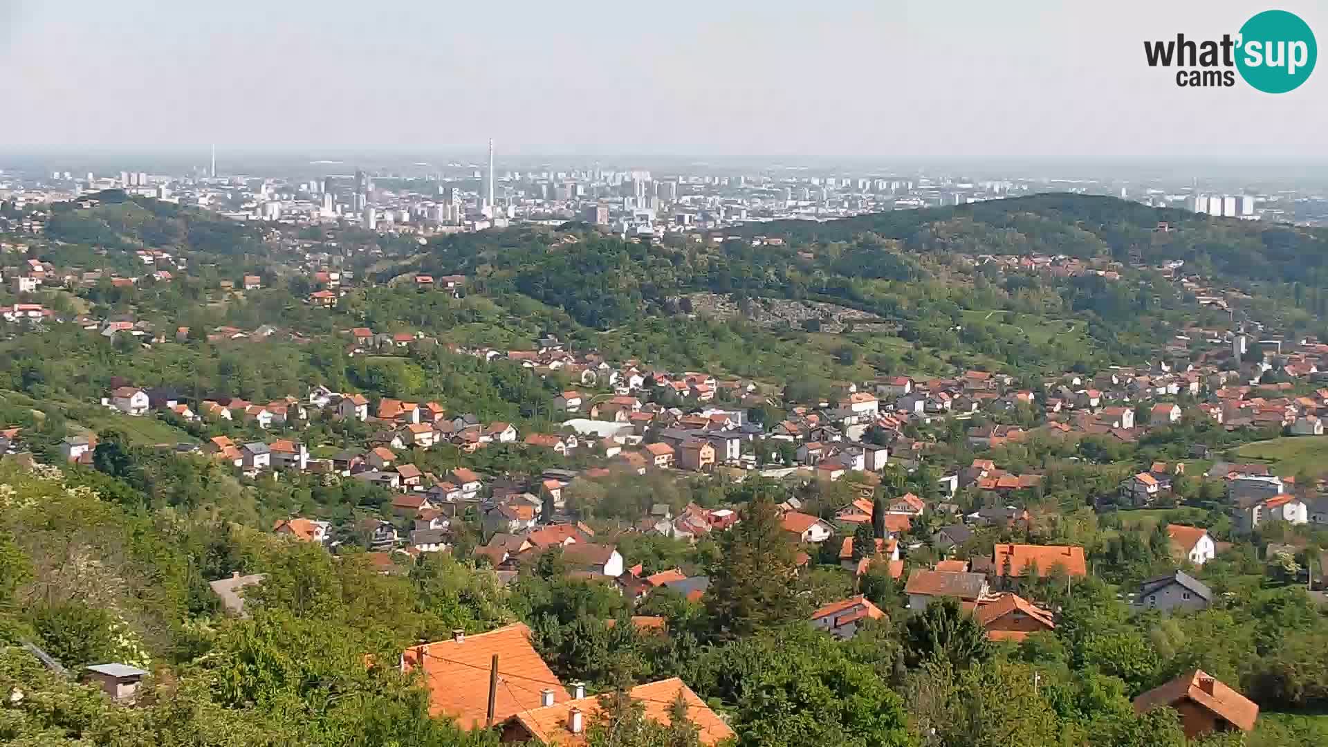 Vue panoramique de Zagreb