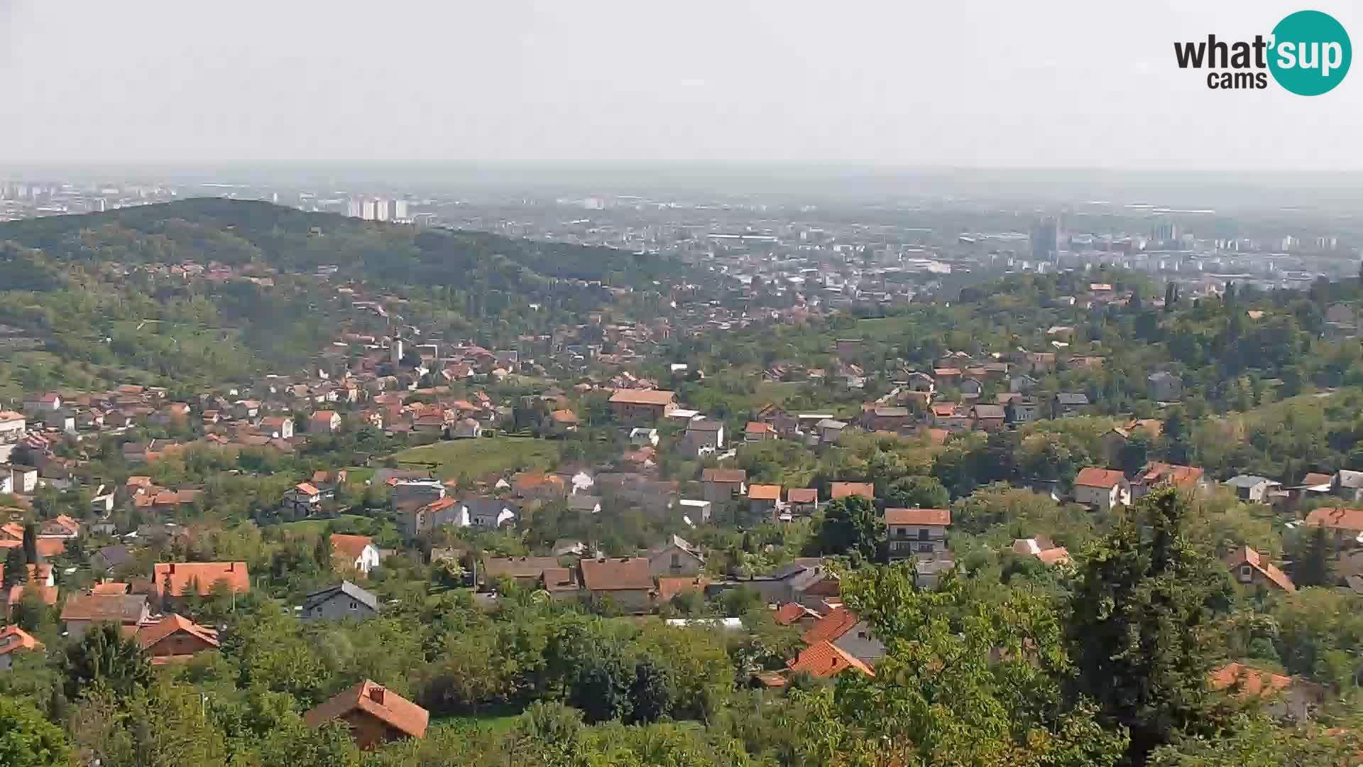 Vista panoramica di Zagabria