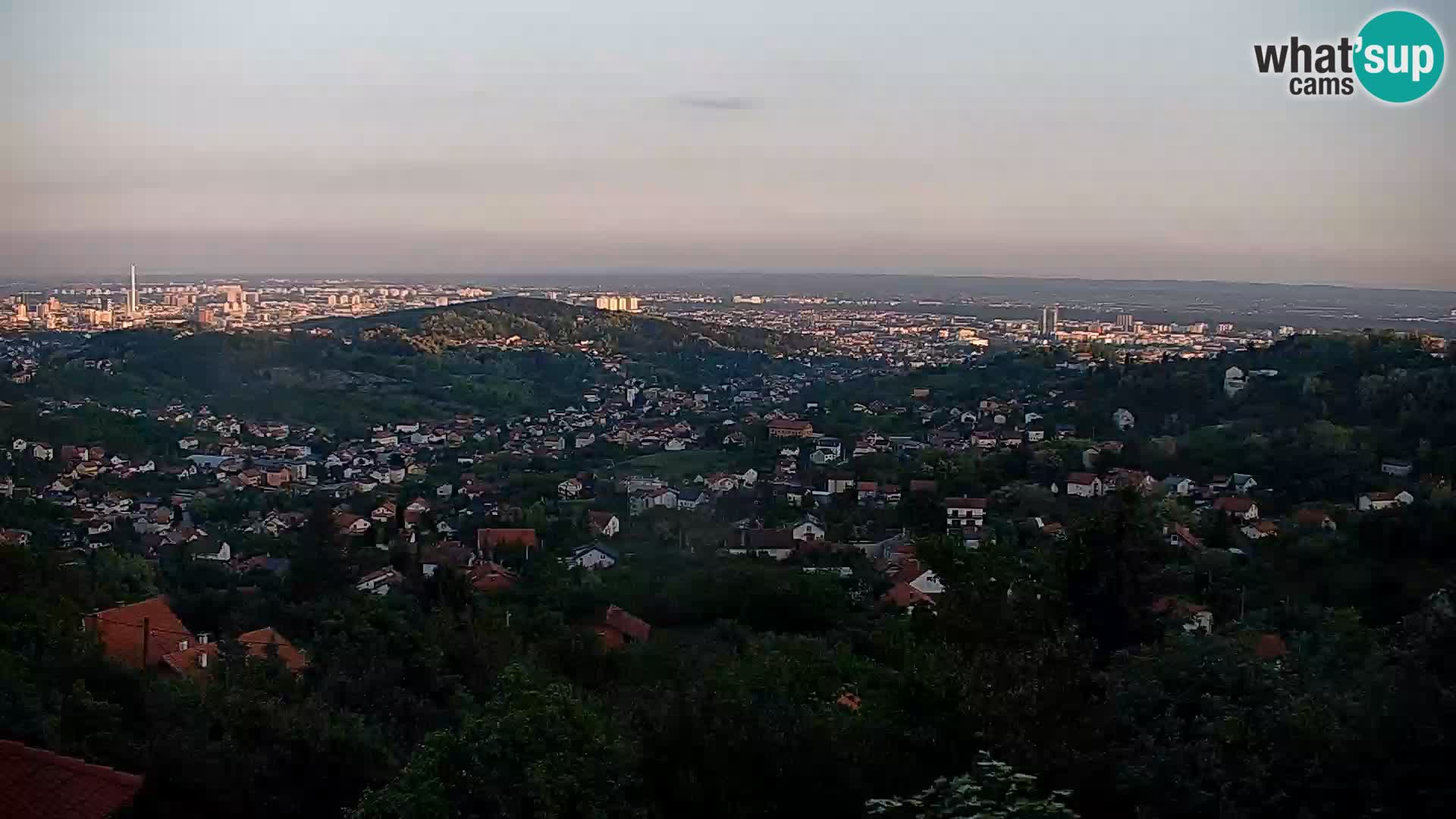 Vista panoramica di Zagabria