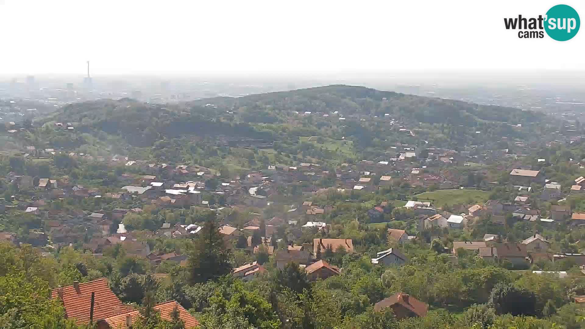 Vista panoramica di Zagabria