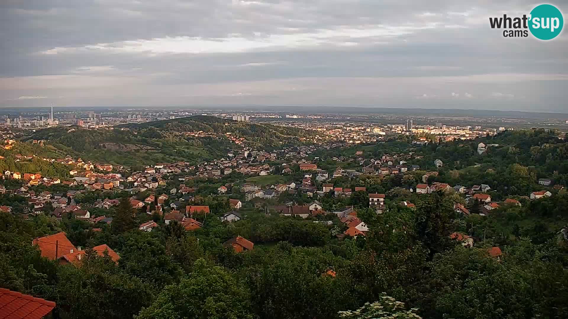 Vista panoramica di Zagabria