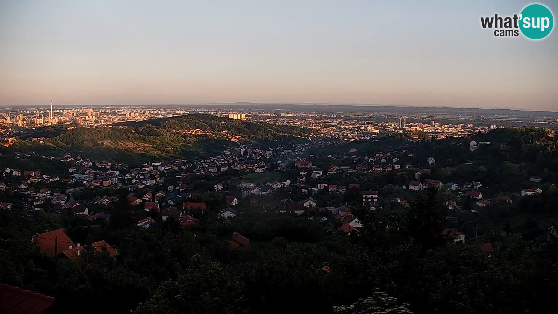 Vista panoramica di Zagabria