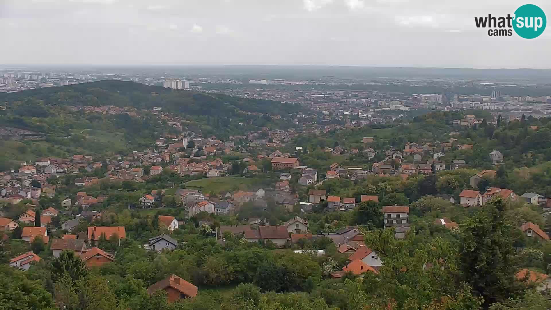 Vue panoramique de Zagreb
