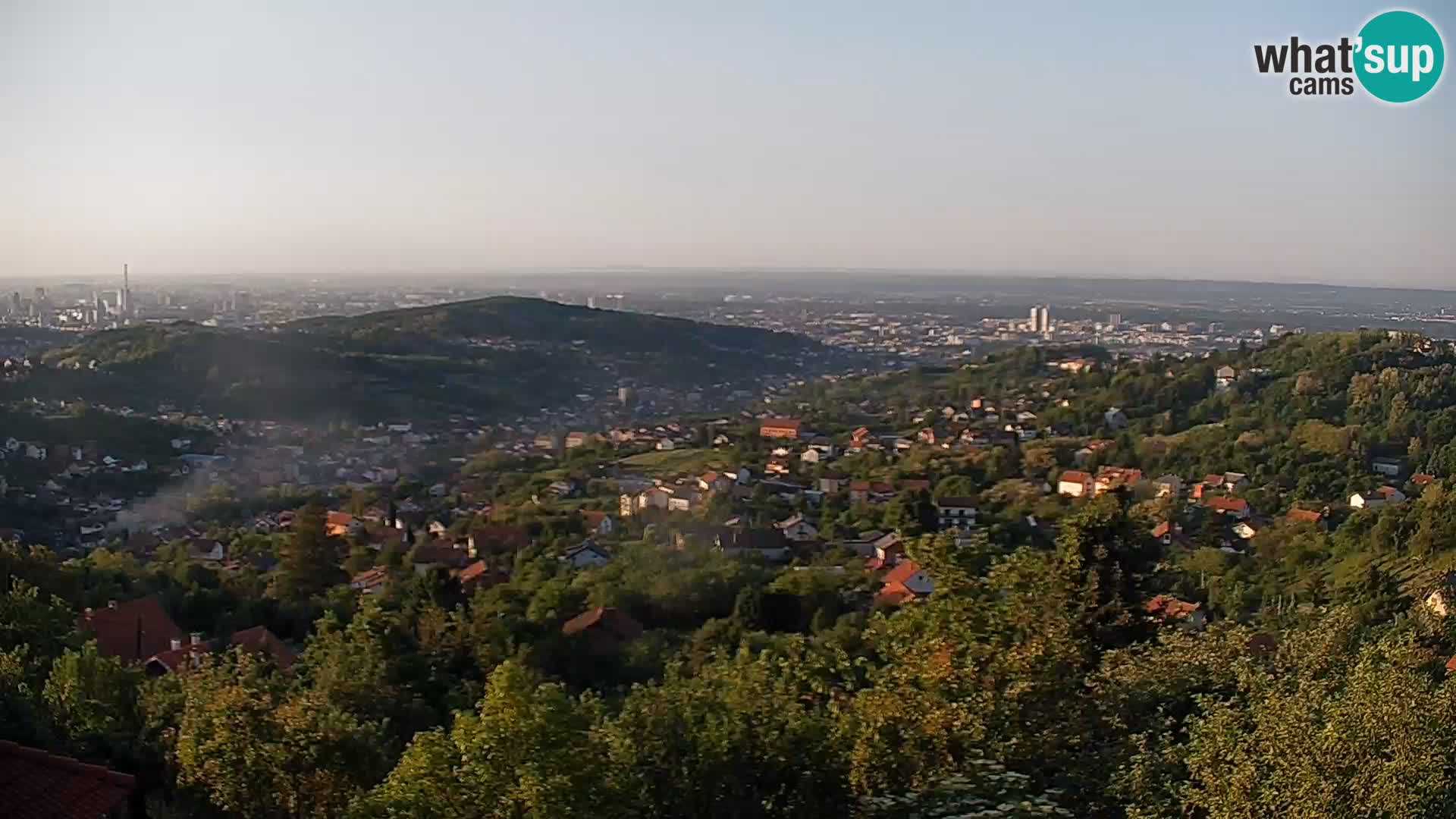 Vista panoramica di Zagabria
