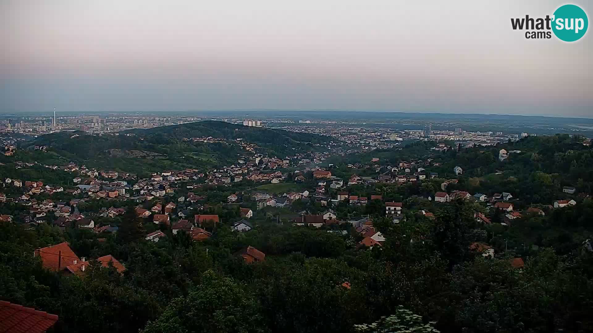 Panoramski pogled na Zagreb