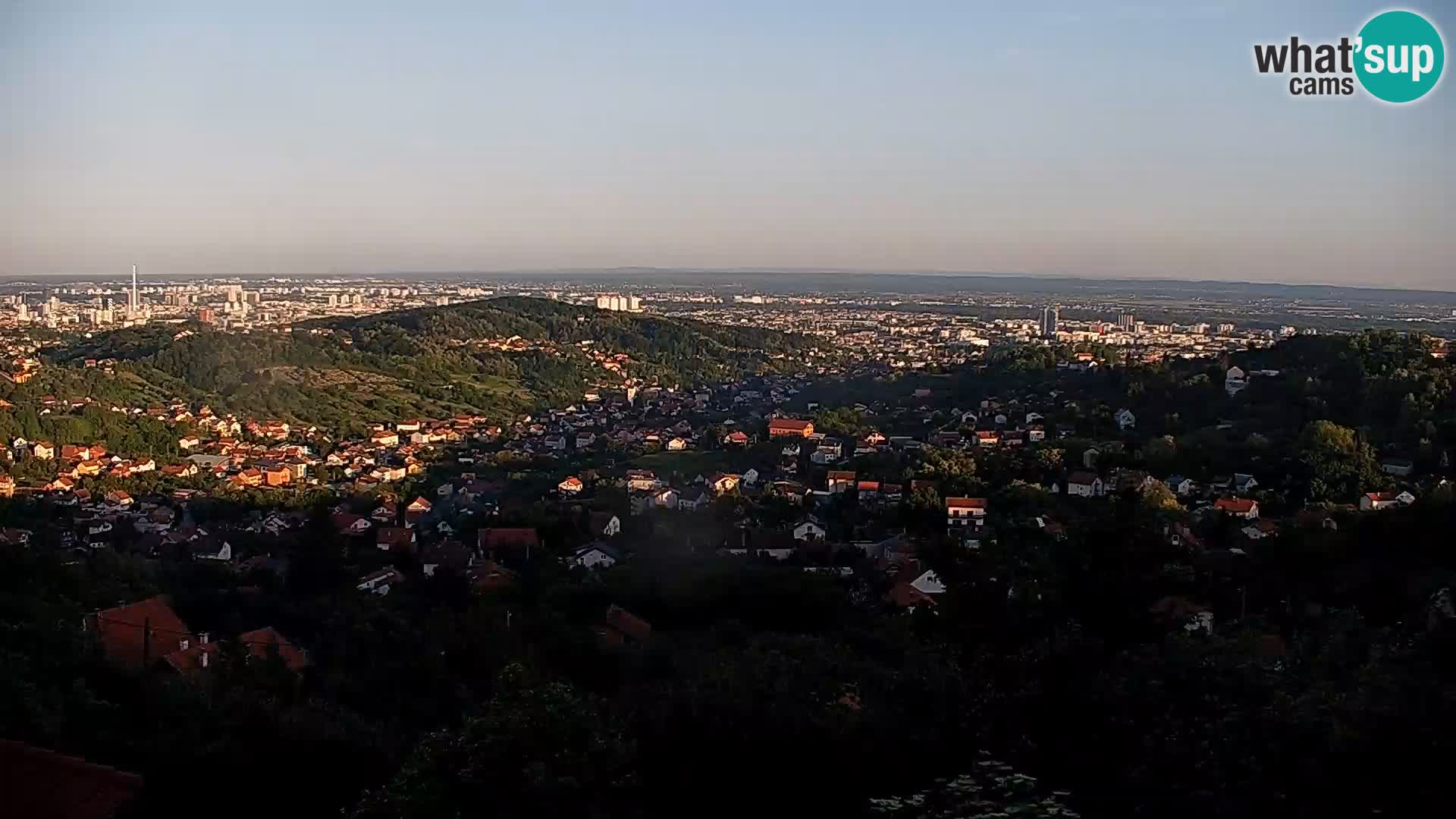 Vista panoramica di Zagabria