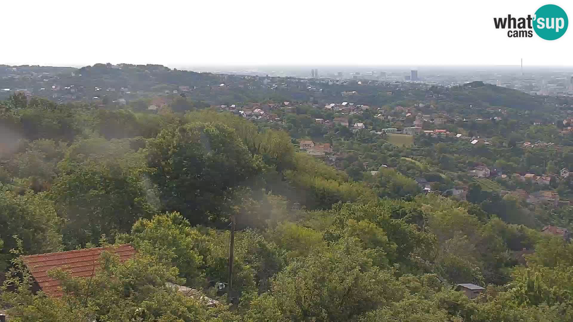 Vista panoramica di Zagabria