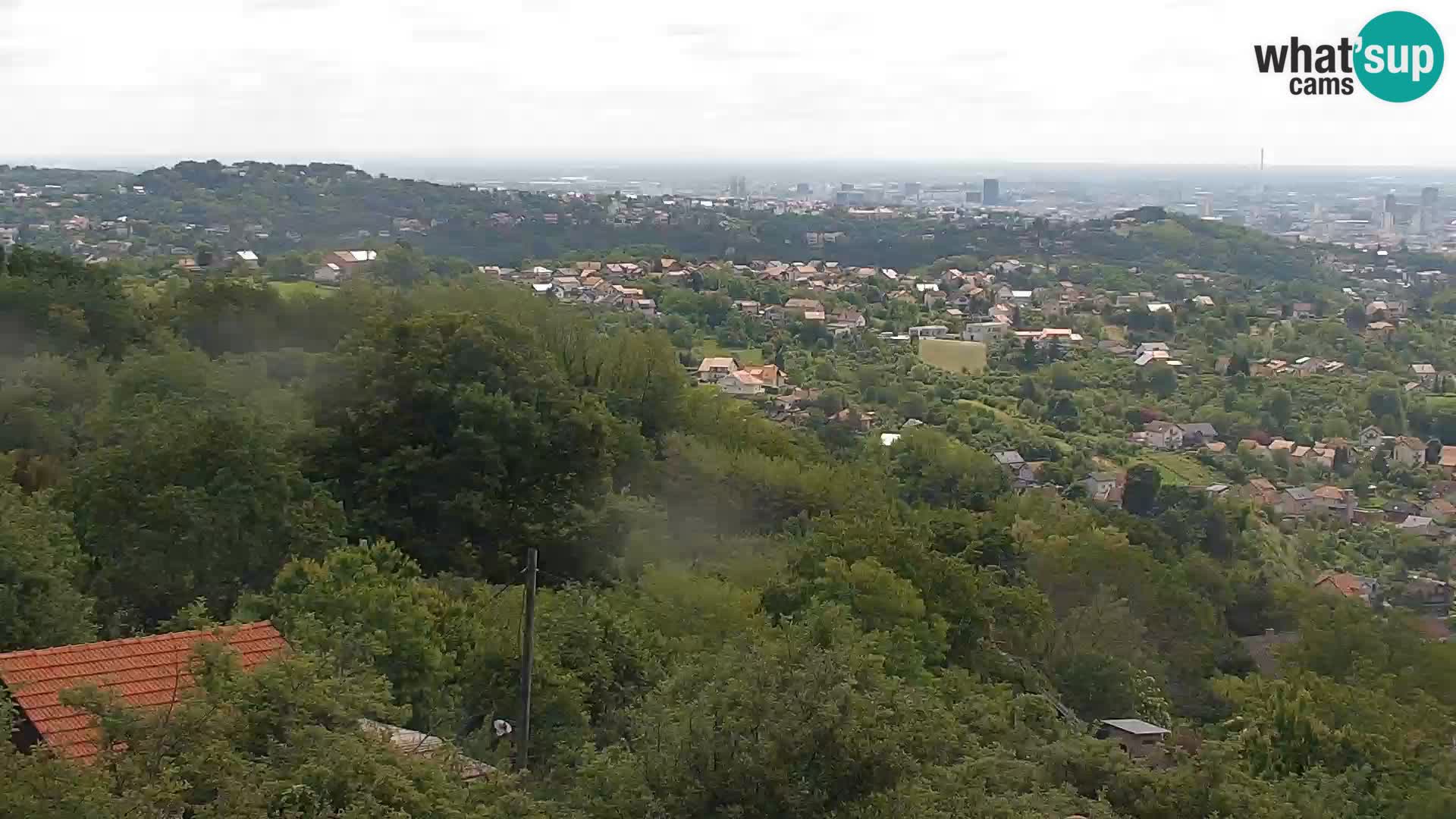 Vista panoramica di Zagabria