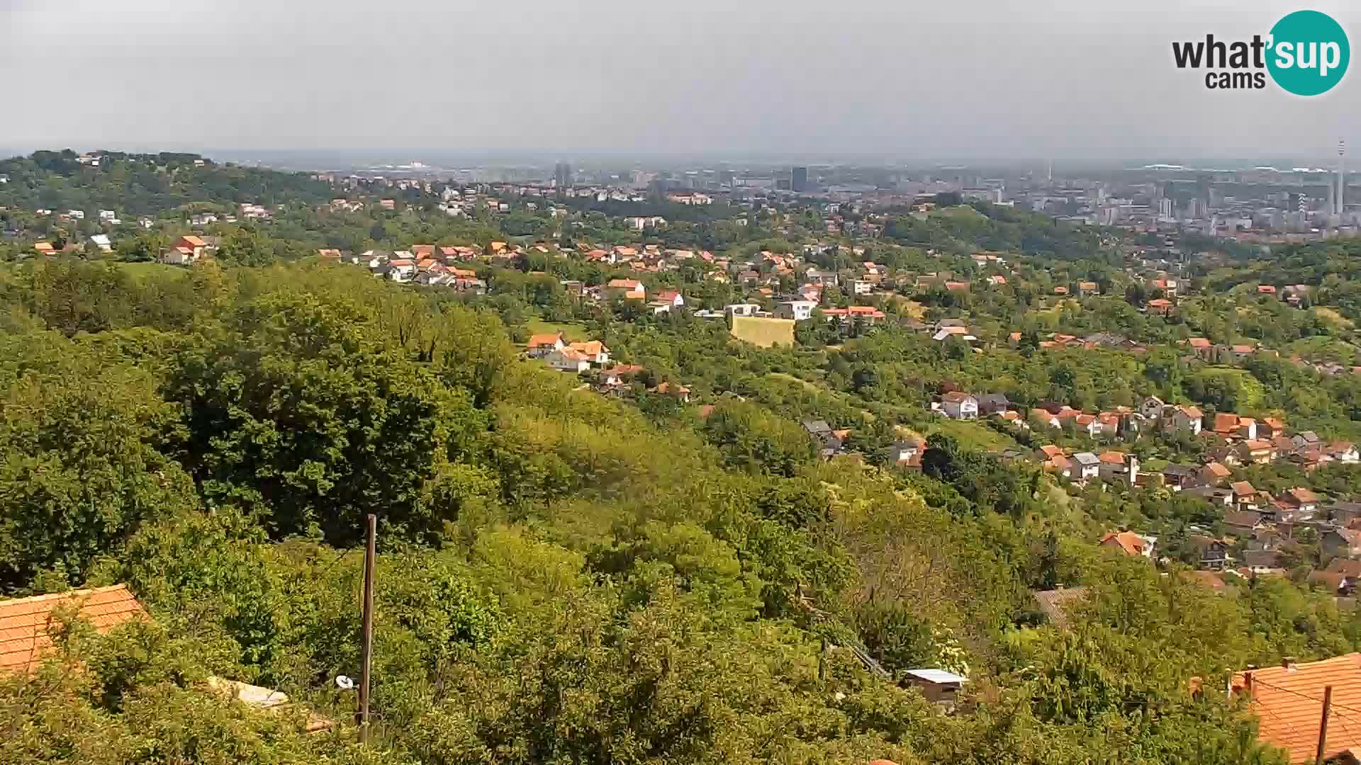 Vista panoramica di Zagabria