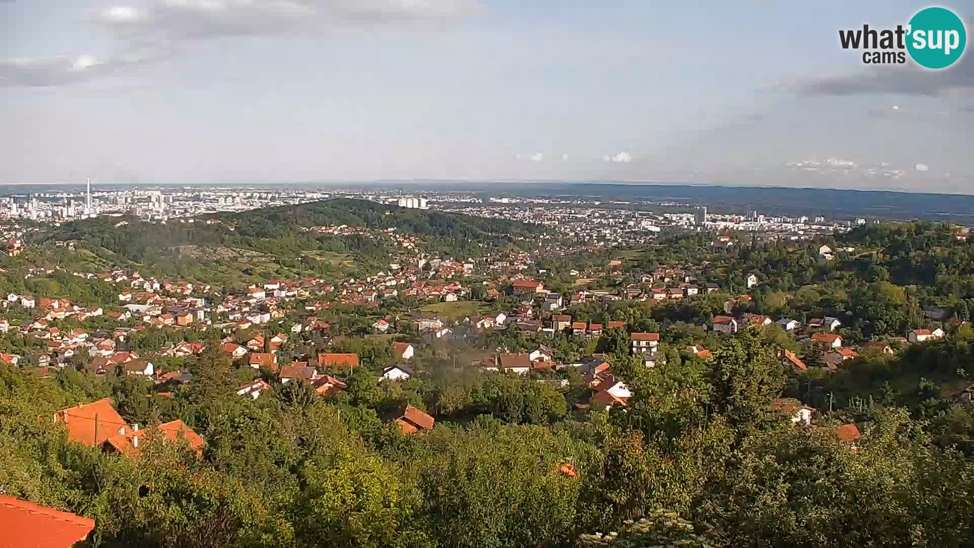 Vista panoramica di Zagabria