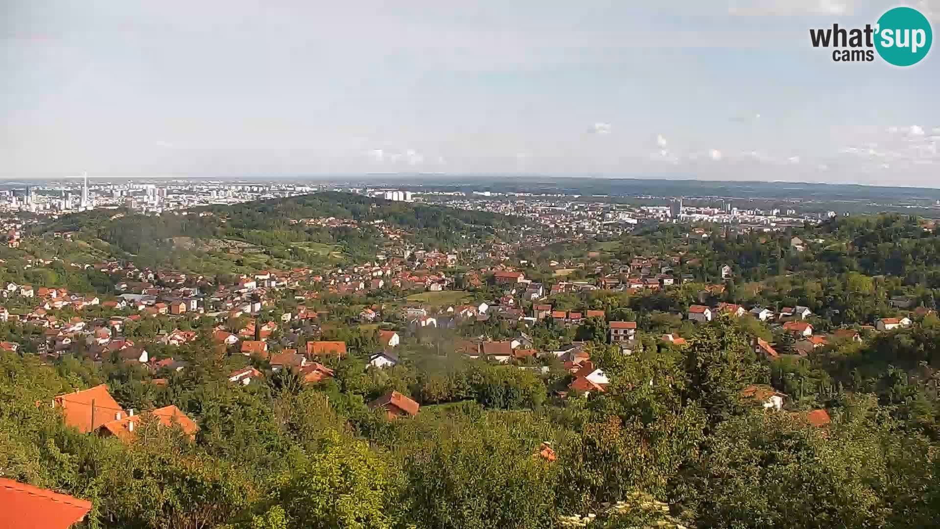 Vista panoramica di Zagabria