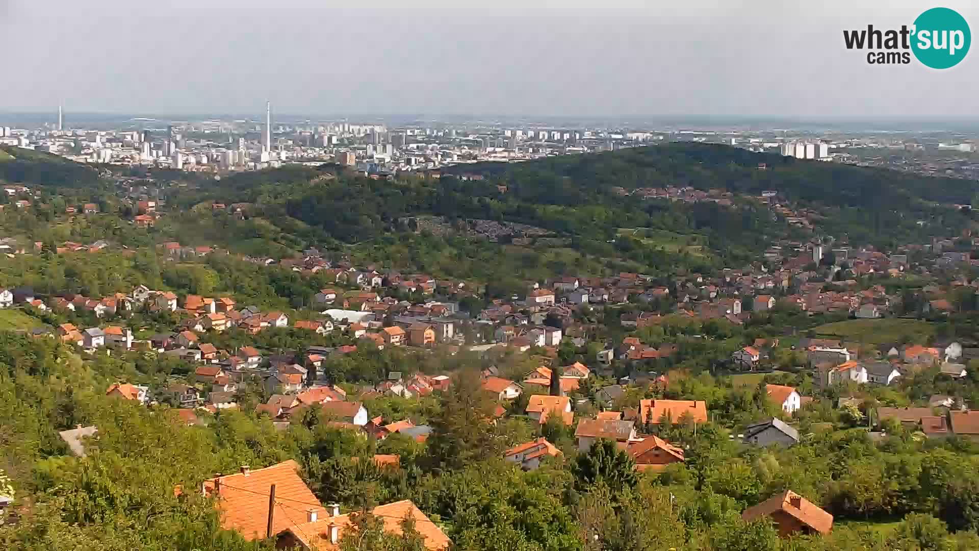 Vista panoramica di Zagabria
