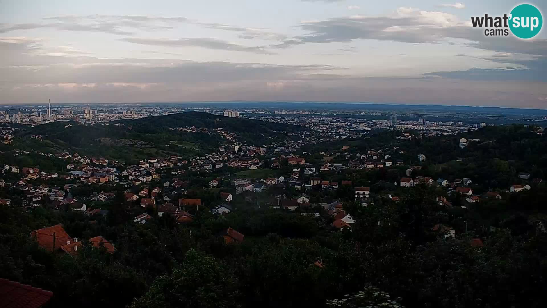 Panoramski pogled na Zagreb
