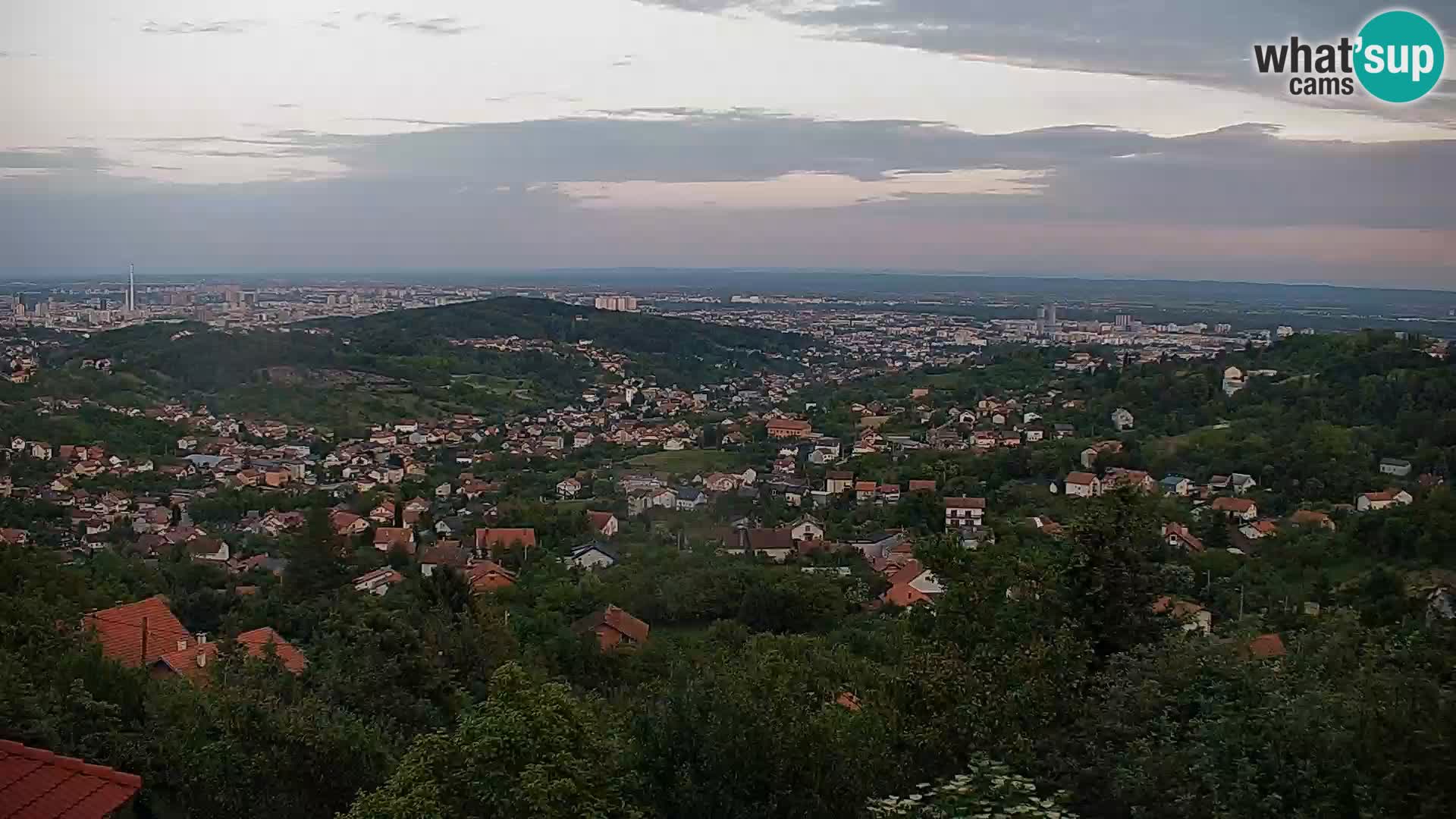 Panoramic view of Zagreb