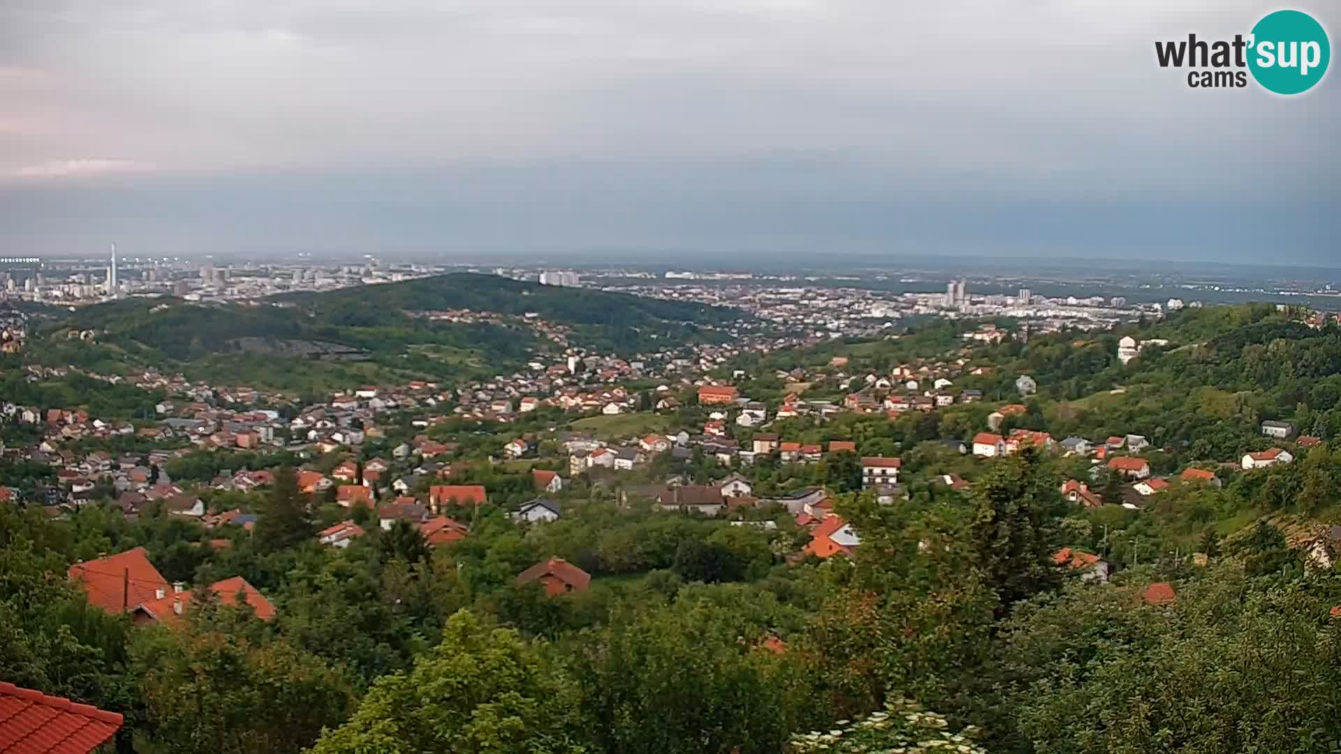 Vue panoramique de Zagreb