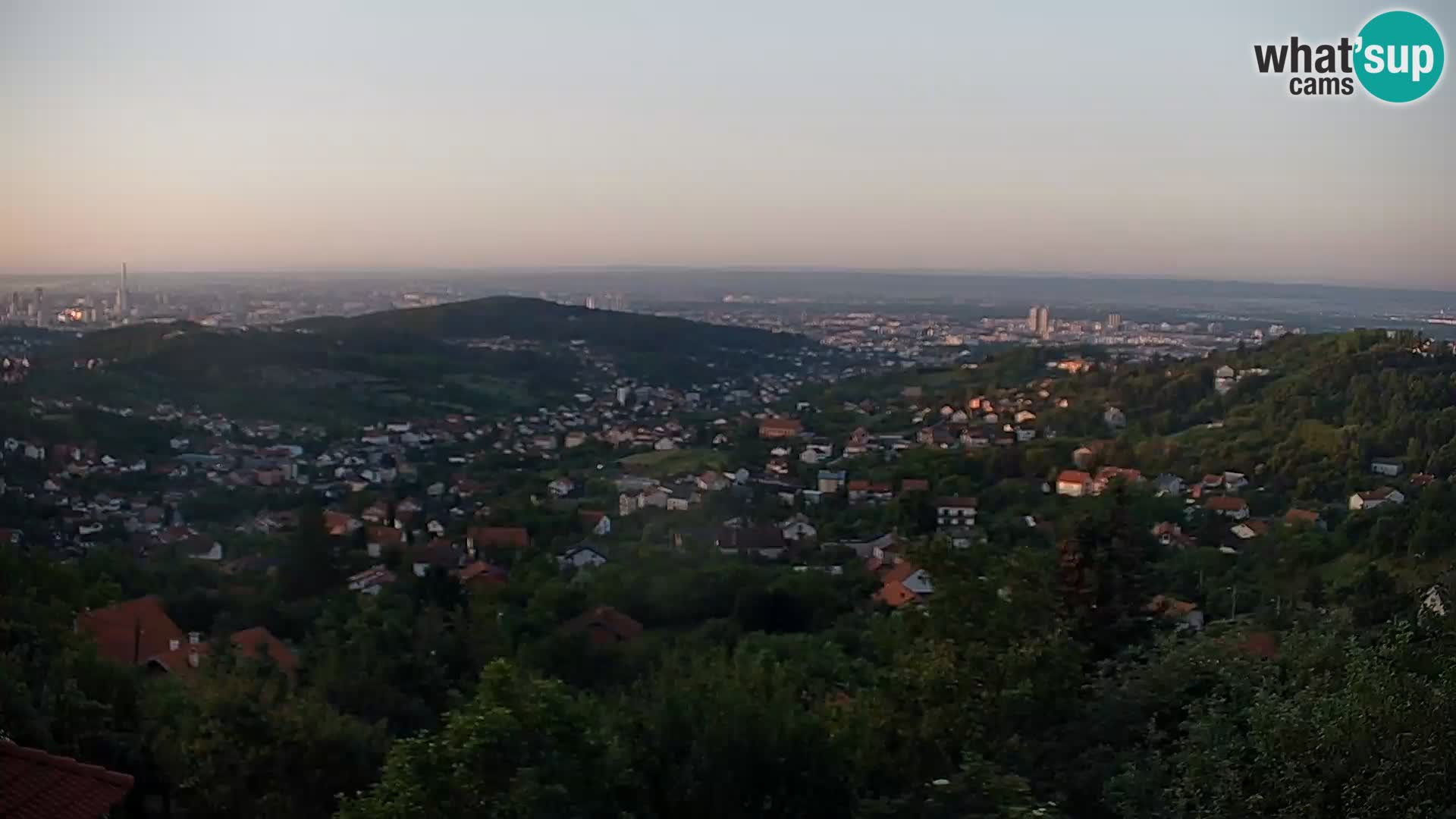 Panoramski pogled na Zagreb
