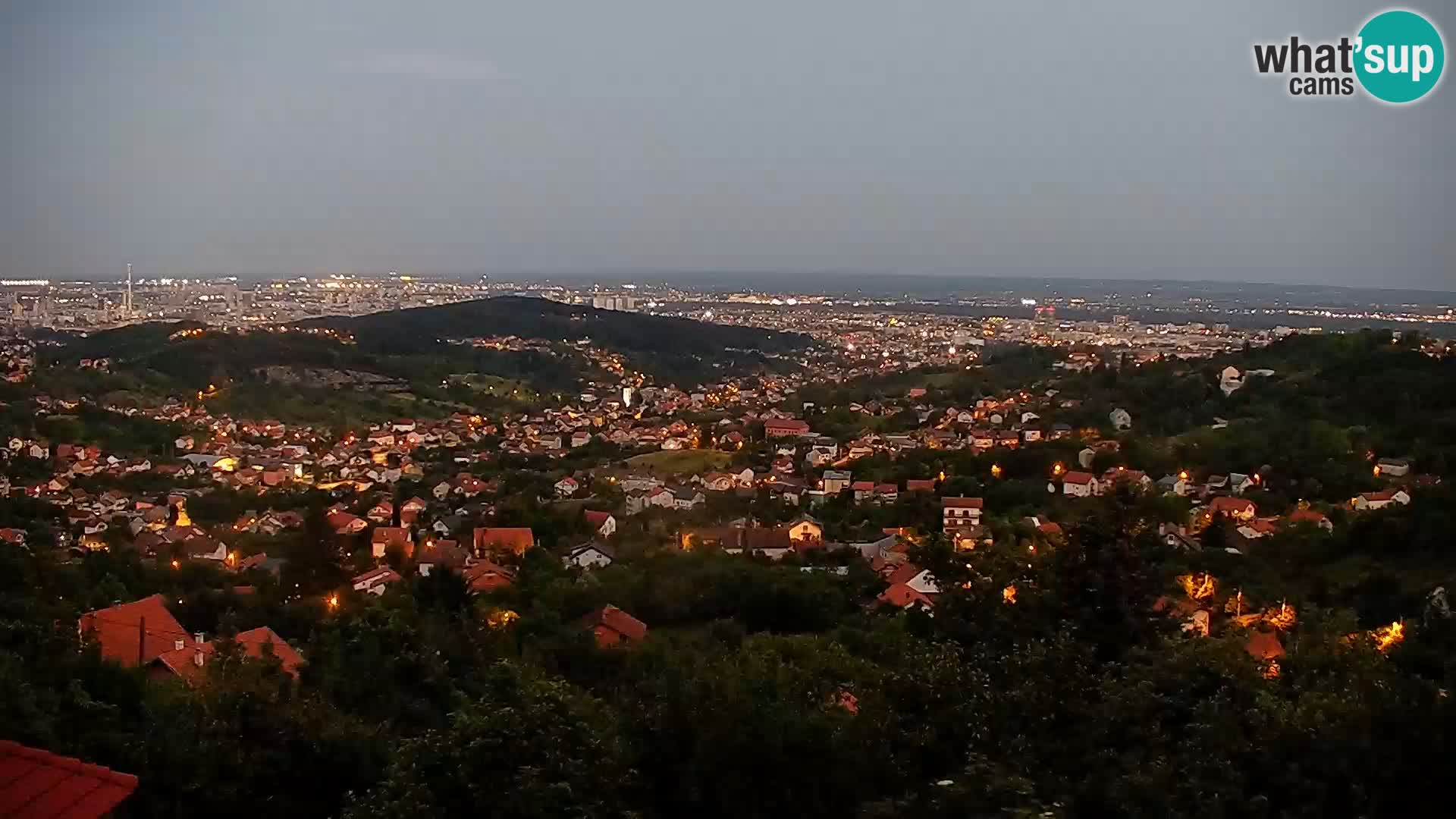 Panoramic view of Zagreb