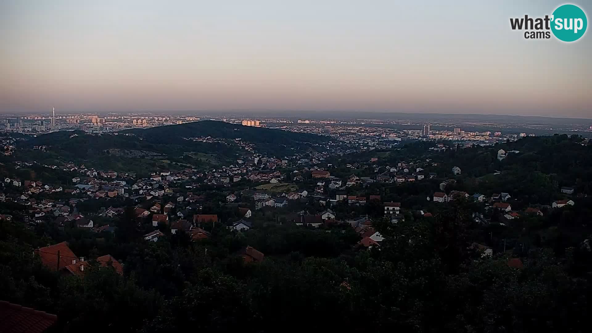 Panoramski pogled na Zagreb