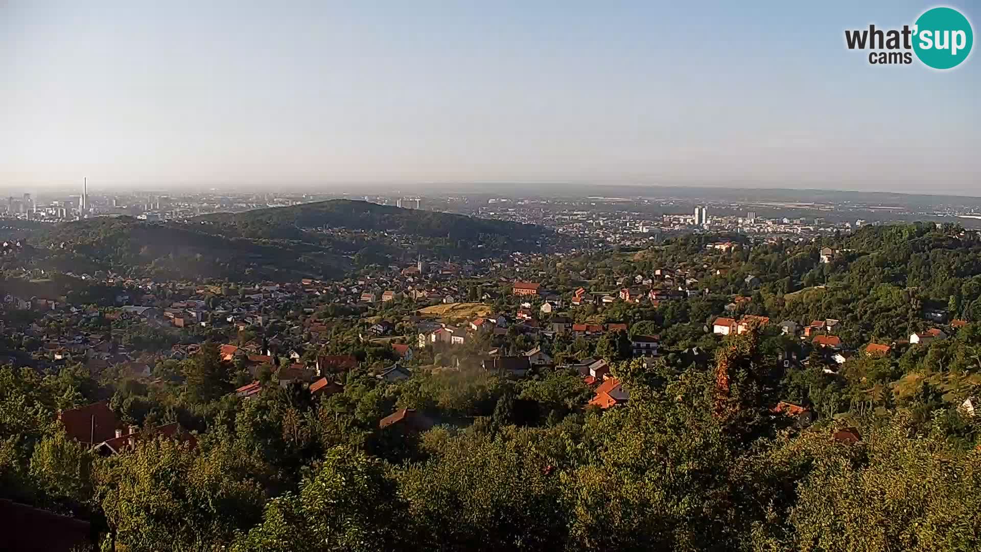 Vista panoramica di Zagabria