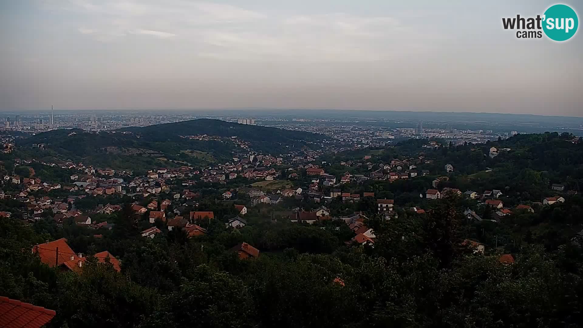 Vista panoramica di Zagabria