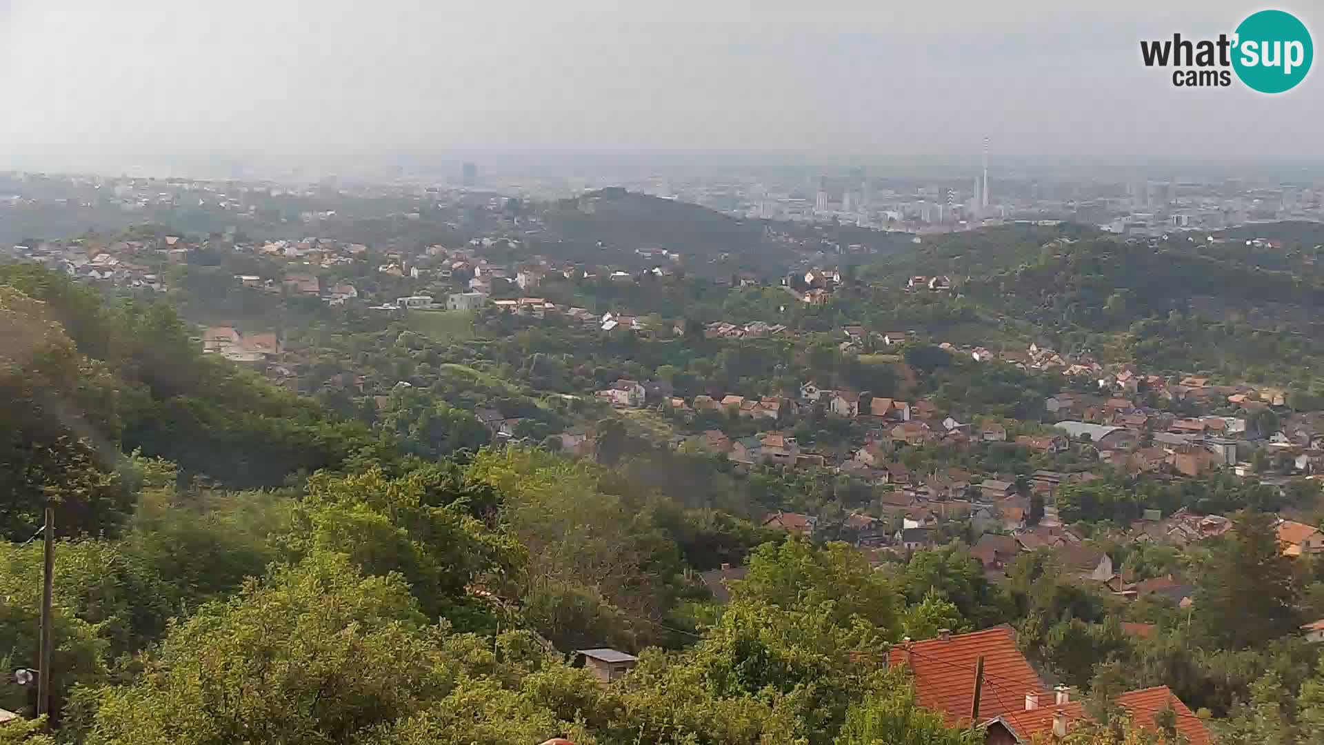 Vista panoramica di Zagabria