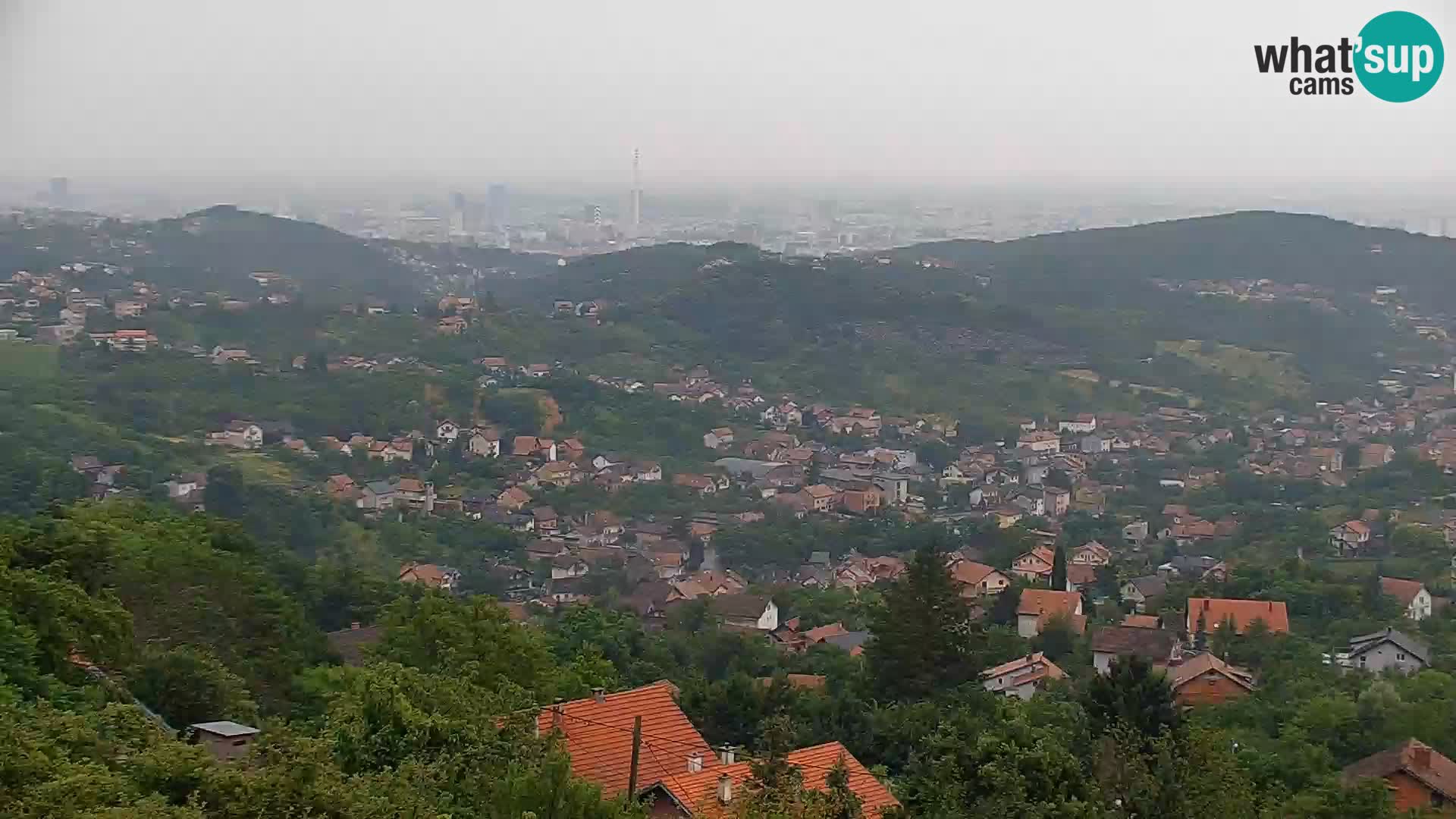 Vista panoramica di Zagabria