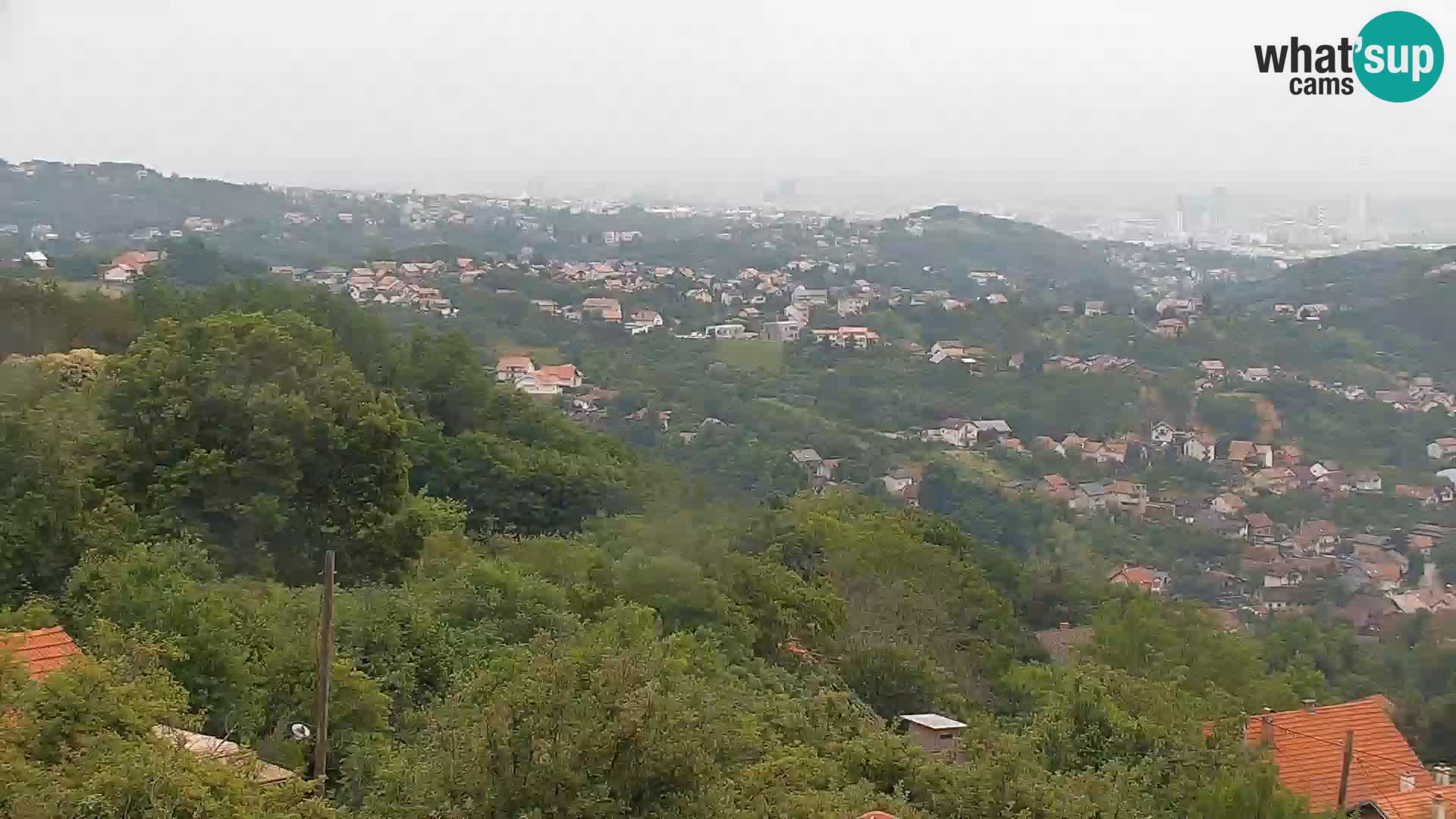 Vista panoramica di Zagabria