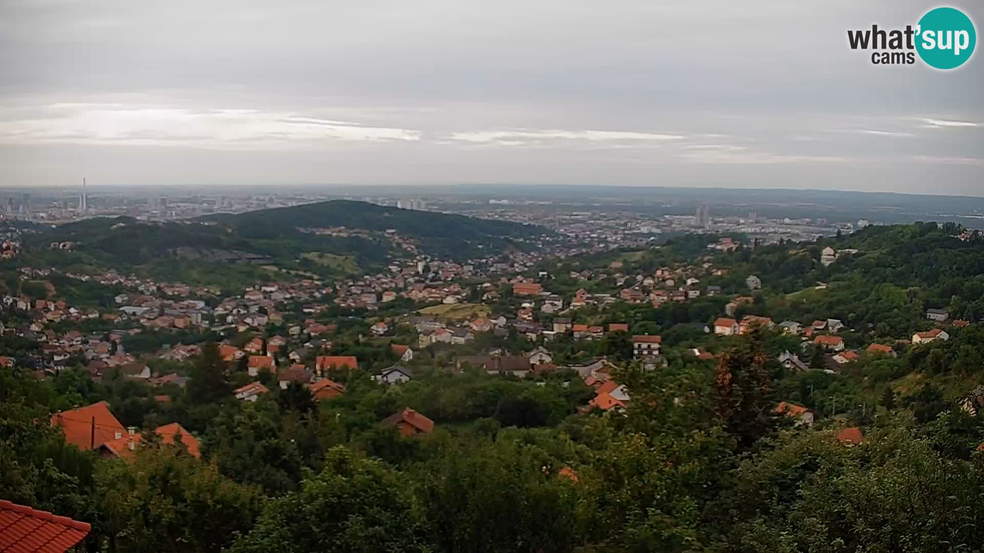 Vista panoramica di Zagabria
