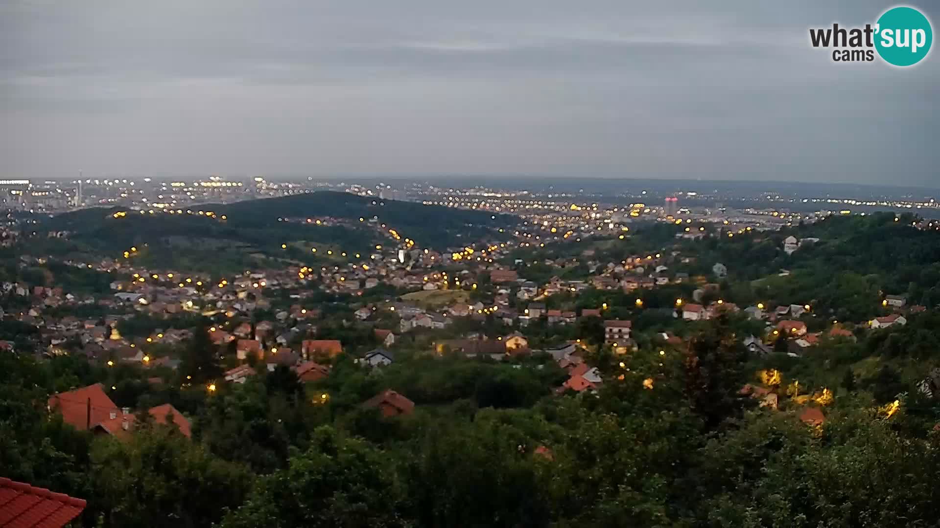 Panoramski pogled na Zagreb